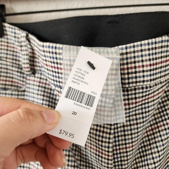 Lane Bryant Plaid Slim Pull On Trouser Pants Business Contemporary Academia 20 - Picture 5 of 11